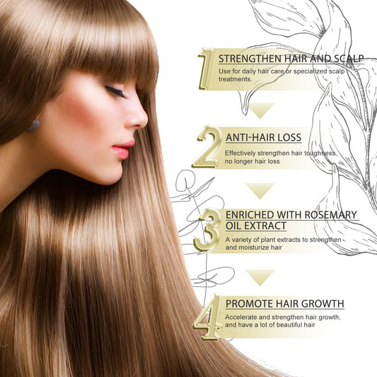 Eelhoe Thrive Hair Oil with packaging, bottle, and before/after images on a white background