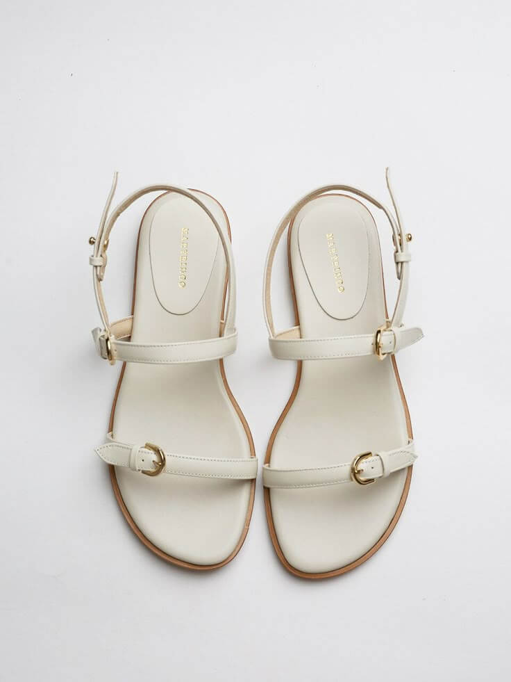Summer Sandals A white women summer sandals