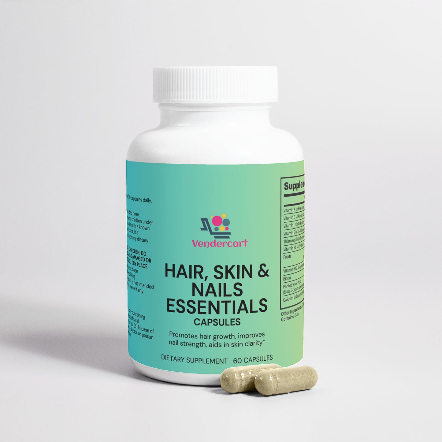 Hair Skin and Nails Supplement with Biotin