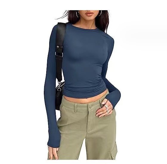 Long-Sleeved Women Tops Causal Fit Shirts.