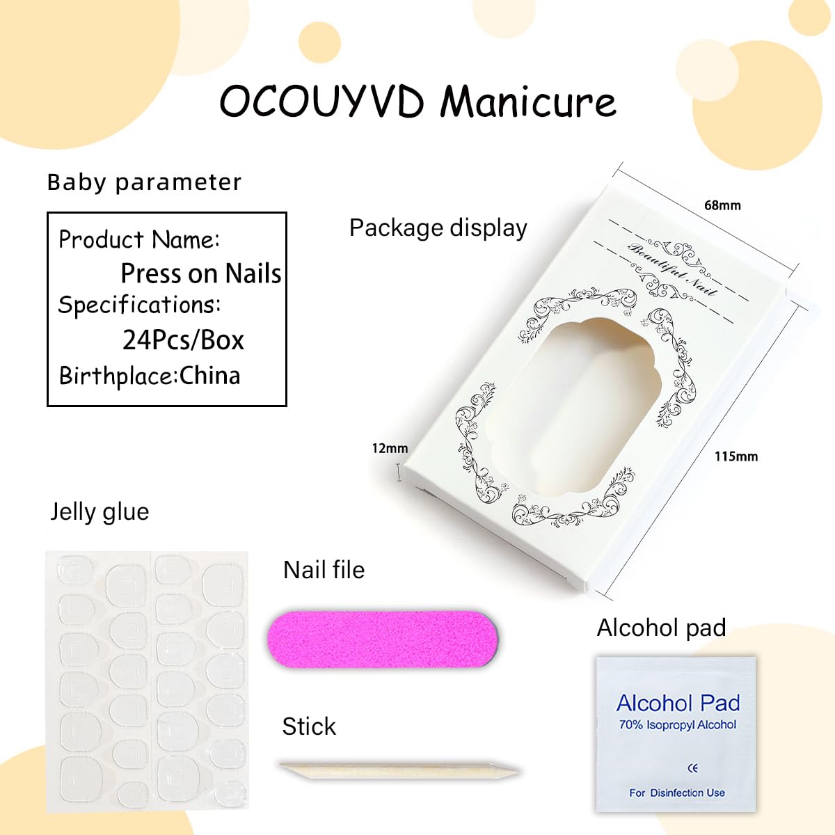 Heart Press on Nails Short Square Valentines Fake Petite Red Stick on Full Cover False With Red White Heart Designs Acrylic Glossy