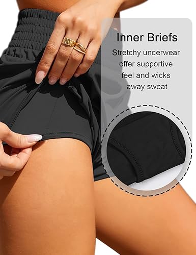 Best Athletic Shorts for Women High Waisted Running Short Pocket.