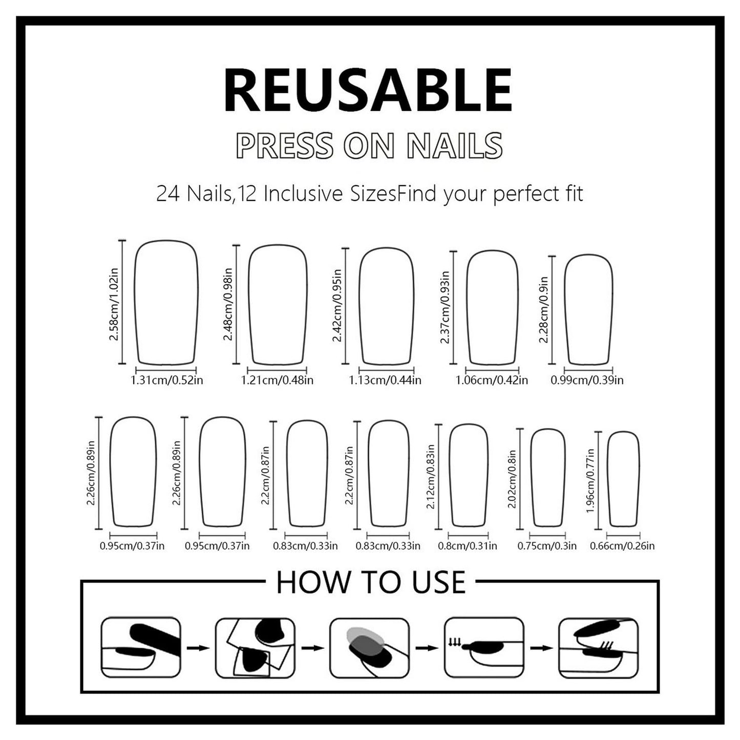 Heart Press on Nails Short Square Valentines Fake Petite Red Stick on Full Cover False With Red White Heart Designs Acrylic Glossy
