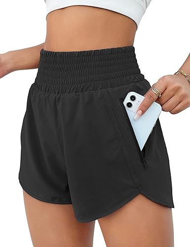 Best Athletic Shorts for Women High Waisted Running Short Pocket.