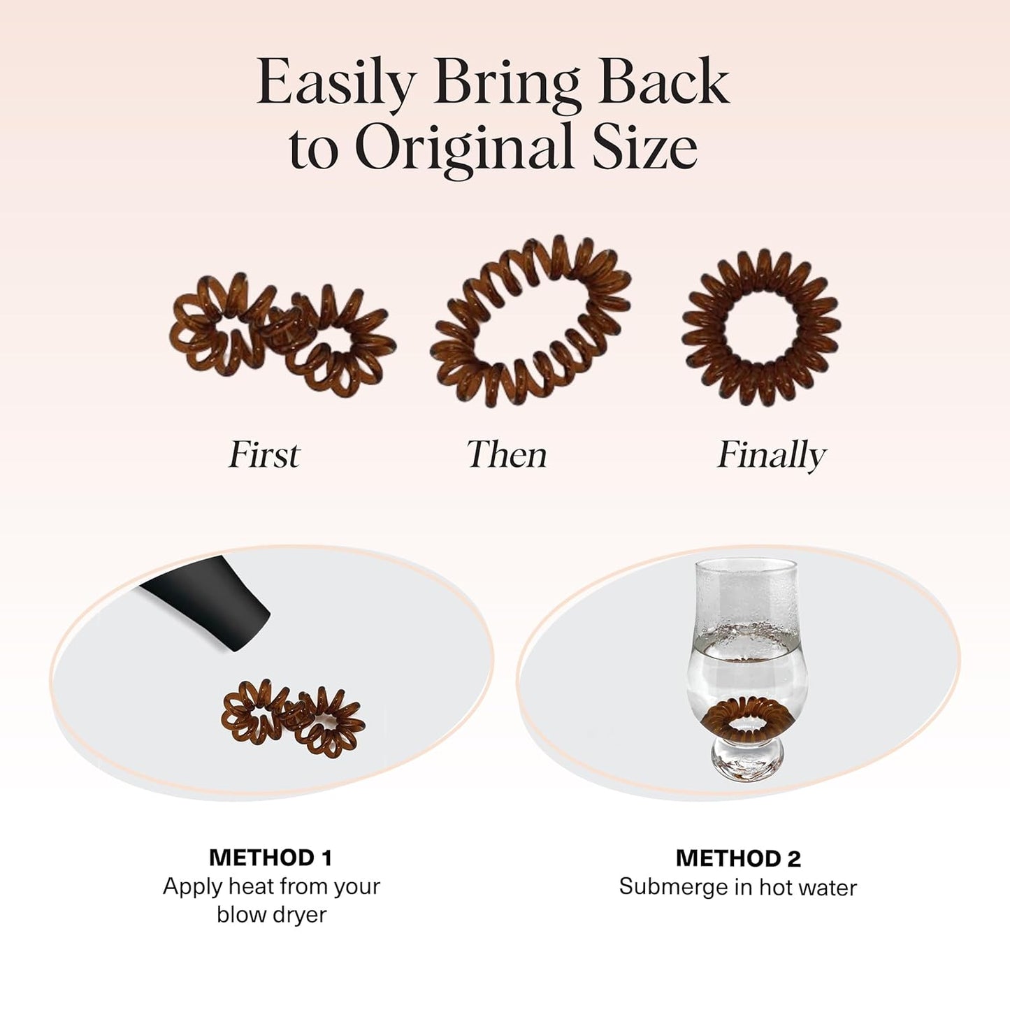 Best Spiral Hair Ties for Women  Ponytail Holders for Thick and Thin Hair.