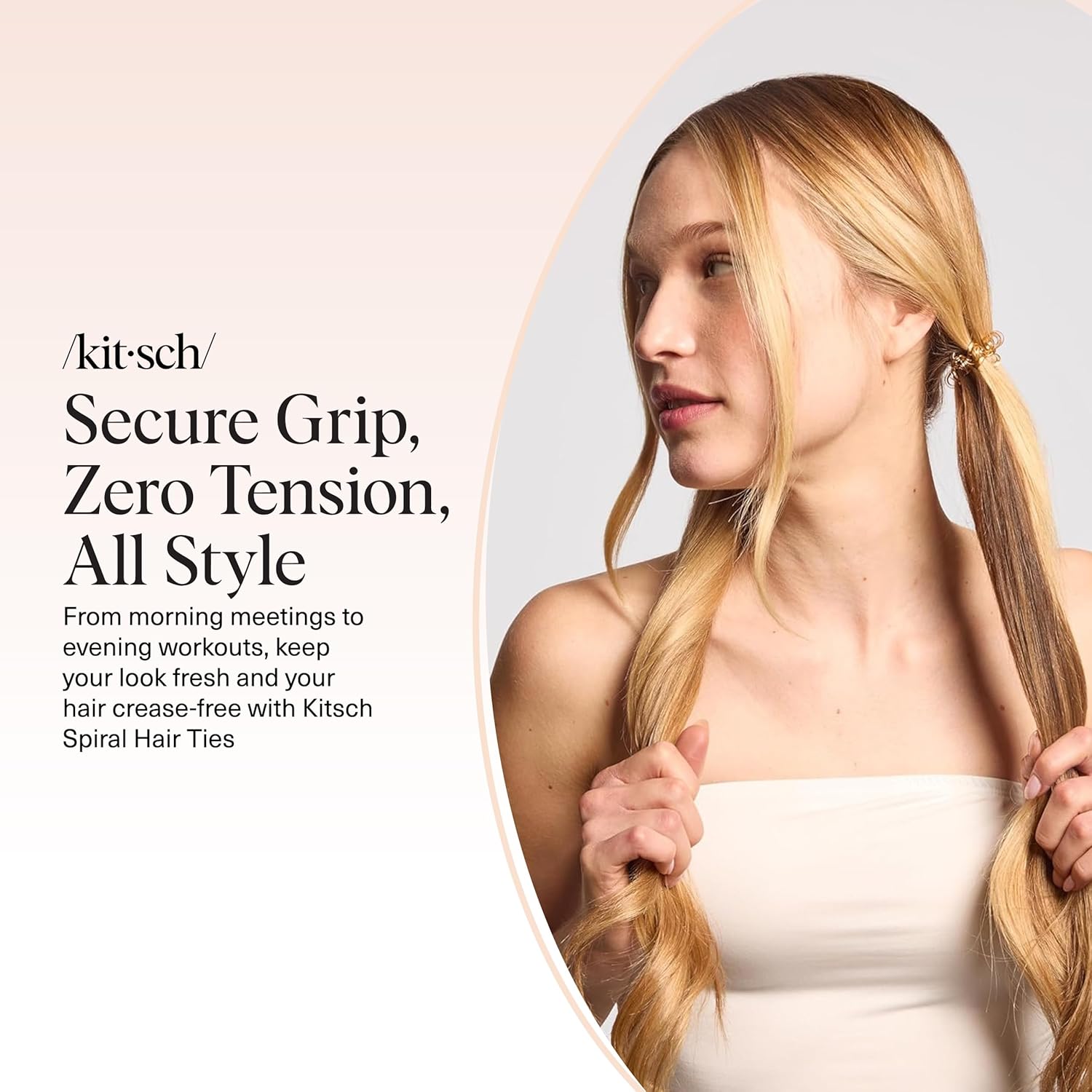 Best Spiral Hair Ties for Women  Ponytail Holders for Thick and Thin Hair.