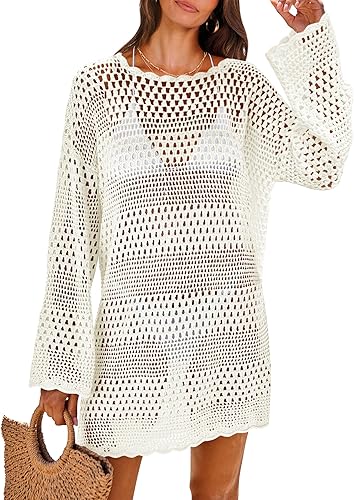 Women Swim Cover Up 2026 Summer Bathing Suit Beach Dress.