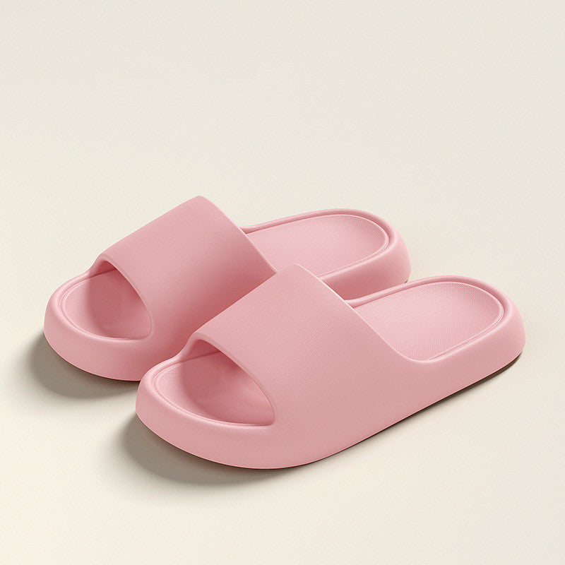 Women Summer Slippers Solid Thick-soled Home Slippers.