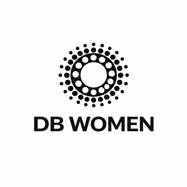 DB Women logo with a black circular design on a white background