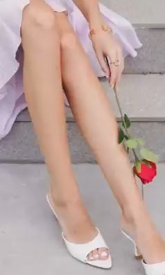 Black Mule Sandals Mules Pointed Peep Toe High Heels.